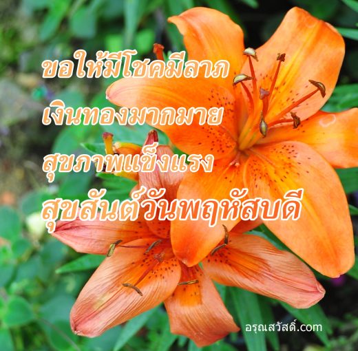 สวัสดีวันพฤหัสบดี